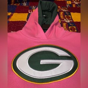 Green Bay Packer Pink Hoodie